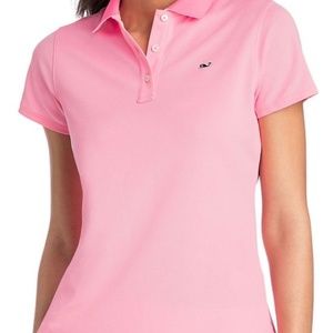 Pink Vineyard Vines Polo Size L
